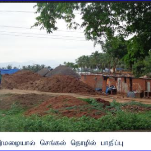 தேனி மாவட்டத்தில்; தொடர்மழையால் செங்கல் தொழில் பாதிப்பு