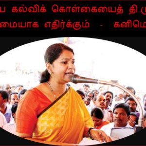 image-25061 புதிய கல்விக் கொள்கையைத் தி.மு.க. கடுமையாக எதிர்க்கும் – கனிமொழி